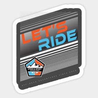 Let's Ride Sticker